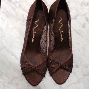 COPY - Brown Glitter Nina Heels